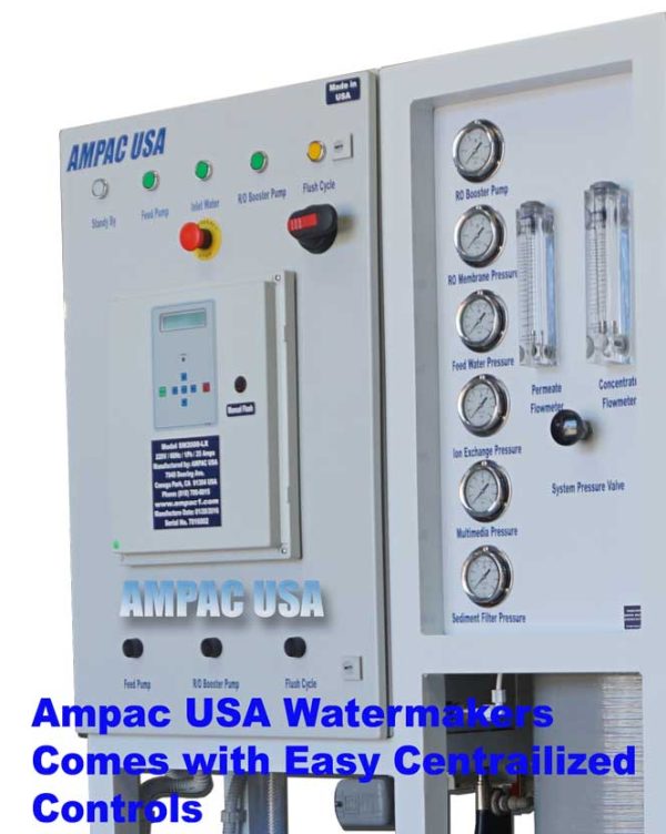 Ampac Graphics System SW2000-LX Seawater Desalination Watermaker | AMPAC