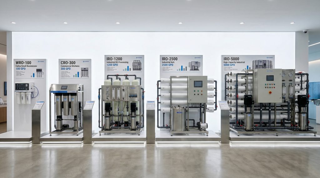 Commercial reverse osmosis systems product lineup