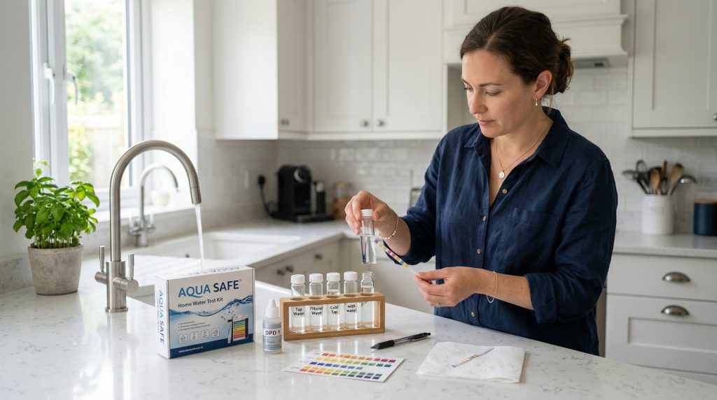 Home water quality testing with DIY test kit